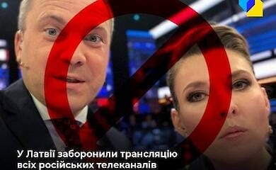 All Russian TV channels banned in Latvia