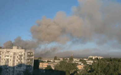 Russians report explosions in occupied Shakhtyorsk