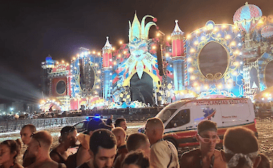 A hurricane knocked down the stage during a music festival in Spain