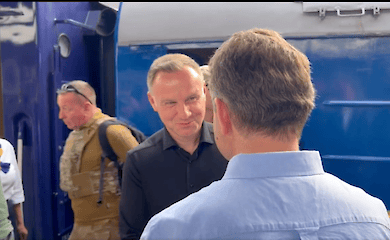 The President of Poland arrived in Ukraine