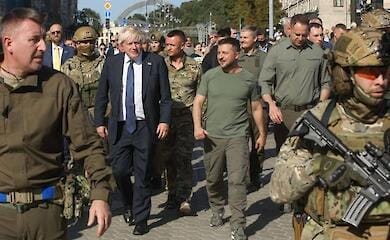 Boris Johnson arrived in Kyiv for Independence Day