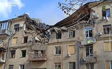 The occupiers destroyed an apartment building in Kharkiv by shelling