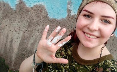 Propaganda media spread a video with Ekaterina "Ptashka" Polishchuk from Azovstal