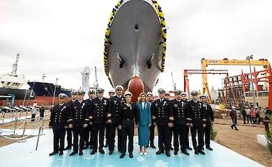 The first Ukrainian corvette was solemnly launched in Istanbul