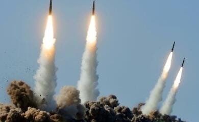 What missiles and from where did Russia fire at Ukraine today