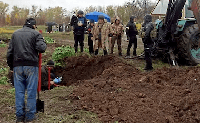 Another mass grave with civilians found in Kherson region