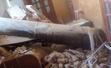 A Russian missile hits an apartment building and miraculously doesn't explode