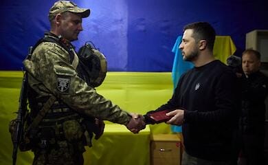 Zelenski besucht die Front in der Region Zaporizhzhya
