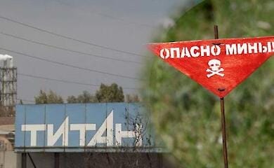In temporarily occupied Crimea, Russians mined the territory of the Titan chemical plant