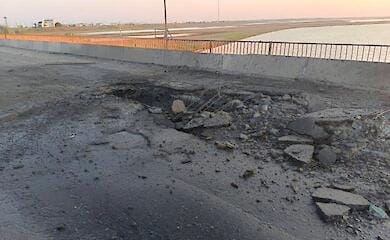 Chongar-Br&uuml;cke &uuml;ber Nacht durch Explosion gesprengt