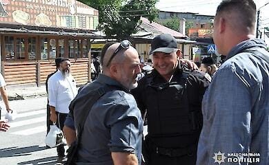 Israeli police arrived in Uman on Rosh Hashanah