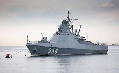 Das russische Kriegsschiff Pavel Derzhavin wurde bei Sewastopol besch&auml;digt