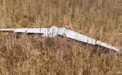 The National Guard shot down an enemy UAV "Orlan"