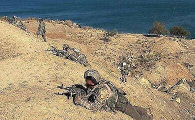 The Marine Guard showed footage of the exercise