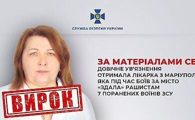 Mariupol doctor given life imprisonment for betraying AFU soldiers