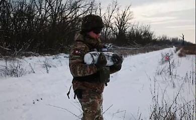The work of explosion technicians on demining was shown on video