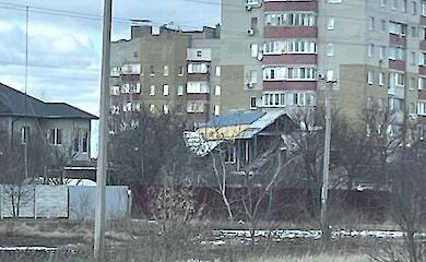 Russische Stadt Belgorod beschwert sich &uuml;ber Markisen in den Farben der ukrainischen Flagge