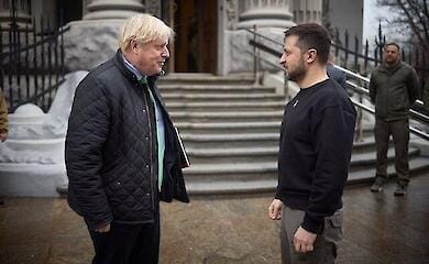 Ehemaliger britischer Premierminister Johnson trifft in Kiew ein