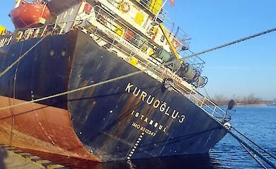 A Turkish ship came under Russian fire in the port of Kherson