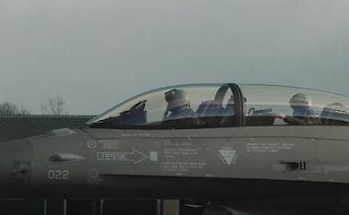 Belgium showed video of Ukrainian pilots training on F-16s