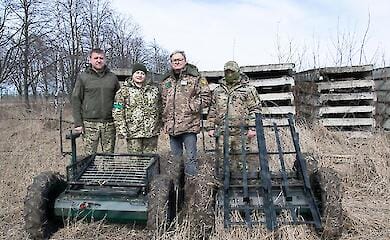 Ground wheeled Finnish drones will appear on the front line