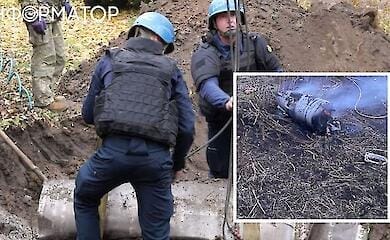 In Kiew ist giftiger Treibstoff aus einer abgeschossenen Rakete ausgetreten