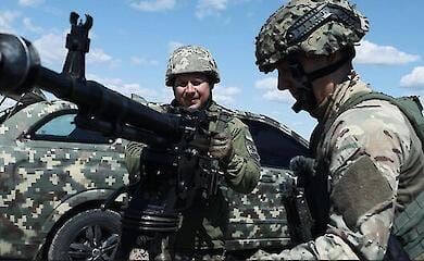 The mobile firearms group of border guards showed in the State Border Guard Service of Ukraine (SBGSU) how the mobile firearms group hunts shahids