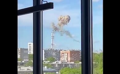 Kharkiv TV tower destroyed by occupiers' missile (video)