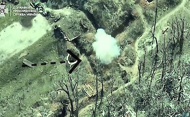 GPSU showed a video of the destruction of the occupants in their "mole holes"