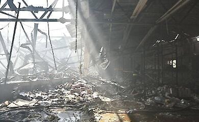 In Kharkiv they showed the consequences of the Russian strike on the printing house