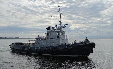 Auf der Krim hat der GSD den Schlepper "Saturn" zerst&ouml;rt