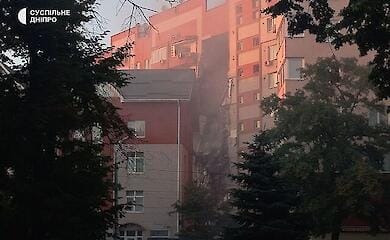 Part of the damaged house collapsed in Dnipro - mass media