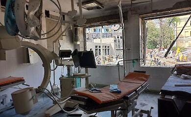 As a result of shelling, one of Ohmedet's hulls was completely destroyed 