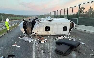 Minibus with Ukrainians involved in a road accident in Poland