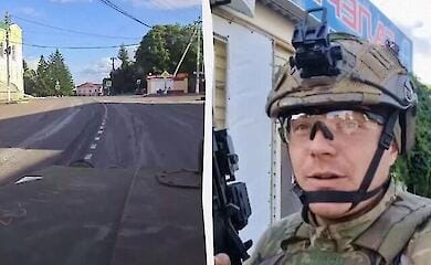 Einwohner von Suja kommunizieren mit AFU-Soldaten in ukrainischer Sprache