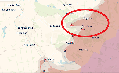 Vormarsch der russischen Besatzungstruppen, Karte