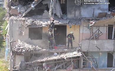 Russians hit Zaporizhzhya