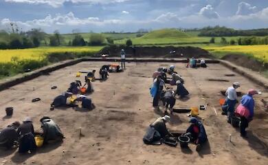 An ancient Anglo-Saxon "centre of power" has been found near a castle in Yorkshire