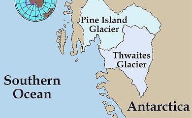 Scientists have linked the melting of the Pine Island Glacier to human activity