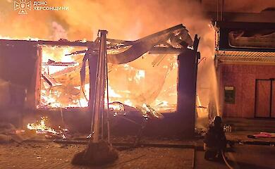 Kherson, the aftermath of one of Russia&rsquo;s many attacks, August 2026